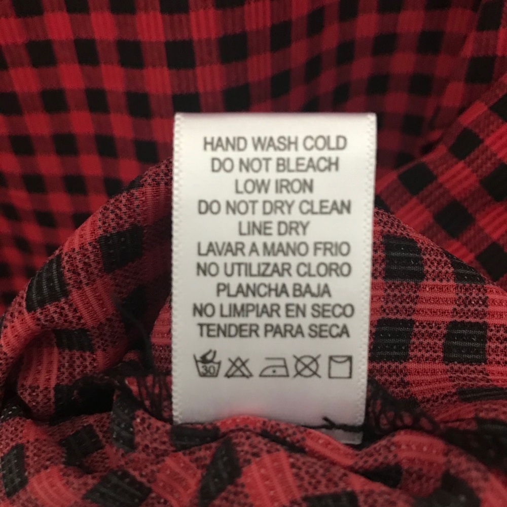 Buffalo Plaid Ruffle Top - Picture 9 of 9